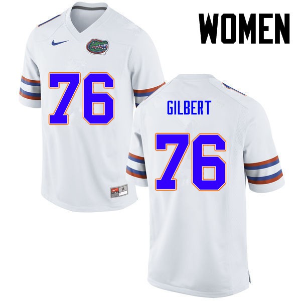 Florida Gators Women #76 Marcus Gilbert College Football White